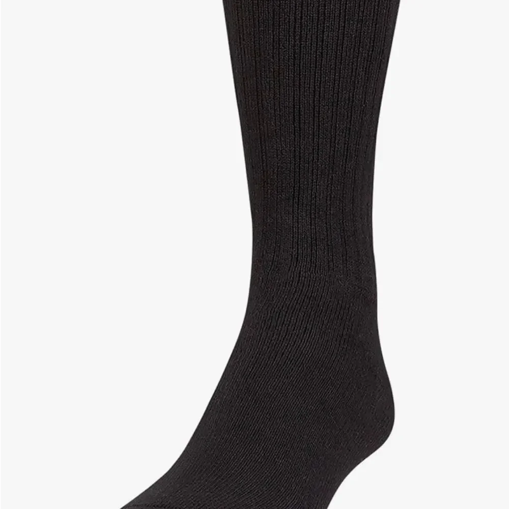 Gold Toe Harrington cotton crew socks 6 Pair Black Sizes 10-13 NWT‎ in packaging